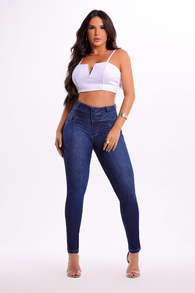 Calça Jeans Modeladora [PAGUE 1 LEVE 2] + BRINDE EXCLUSIVO