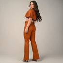 Calça Flare Encerada Pádua