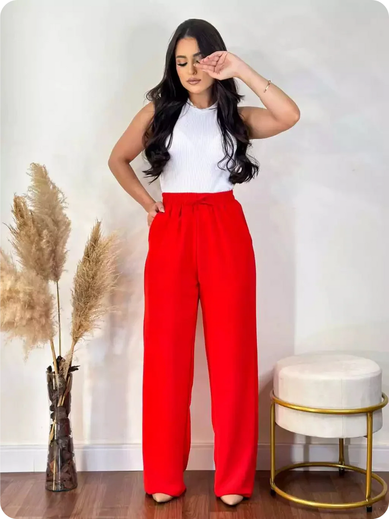 Calça Pantalona Atena + Brinde Exclusivo