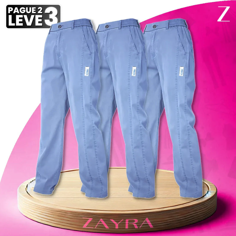 Calça Feminina Aurora em Malha de Seda Gelo e Poliéster + BRINDE