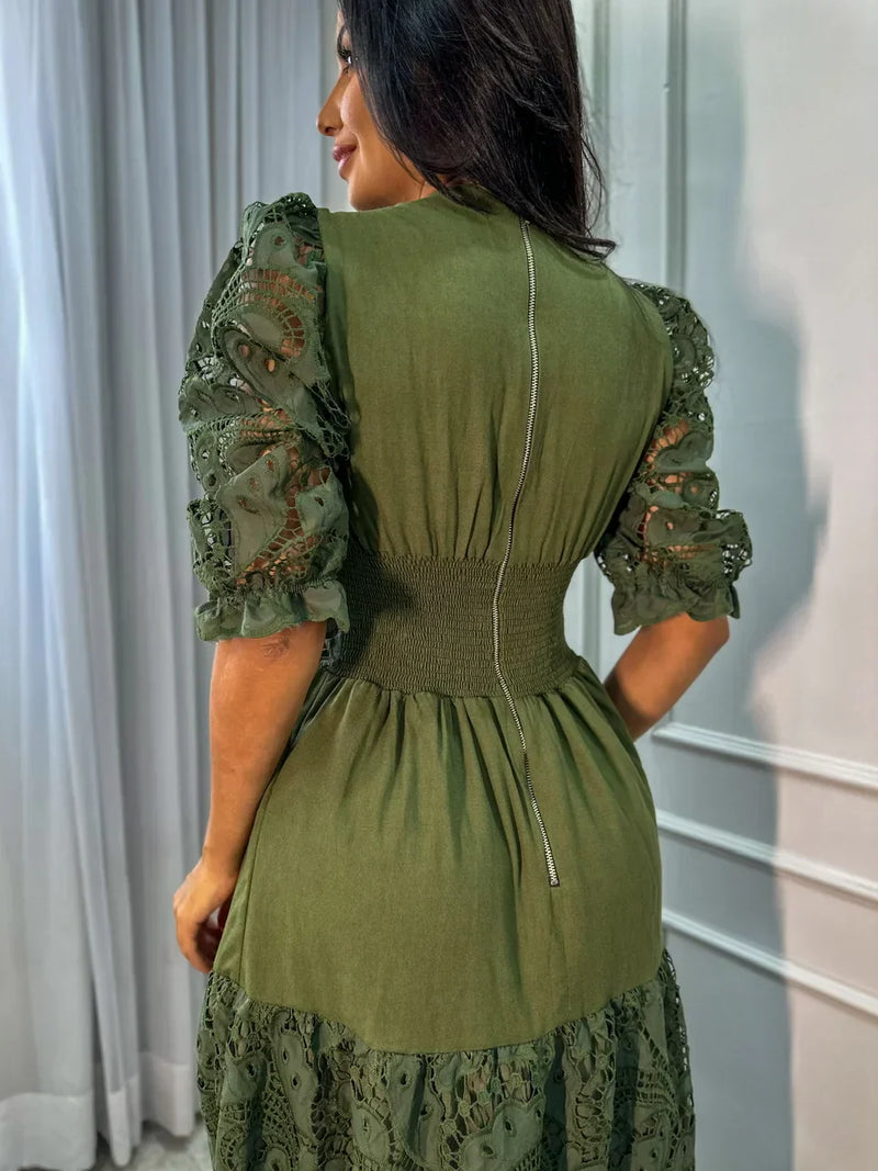 Vestido Madalena com Renda